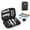 Black+30PCS Cable Ties, variant on Electronic Organizer Waterproof Compact Travel Cable Organizer Bag for Cable Storage, Hard Drives, Cord, Charger, USB, SD Card,with 30PCS Cable Ties
