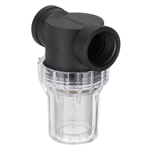 Uxcell Colador en Línea de 1 pulgada hembra con Malla de Filtro de Acero Inoxidable de 40 para Entrada de Lavadora de Presión de Riego de Jardín