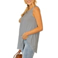 thumbnail image 2 of Doublju Women's Round Neck Sleeveless Tunic Tank Tops (S-3X), 2 of 4