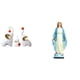 thumbnail image 1 of Elegante familia de elefantes y María, esculturas religiosas para sala de estar, dormitorio, oficina, decoración de mesa, manualidades., 1 of 8
