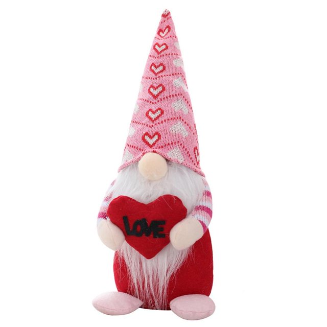 Muñeco de peluche Rudolph sin rostro para el día de San Valentín, muñecos de peluche de gnomos suecos Tomte de Sr. y Sra., decoración de gnomos de mesa para el hogar, regalo para el día de la madre