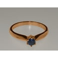 thumbnail image 6 of LBG British Made 10k Rose Gold Sapphire ring Womens Engagement Ring - 33 size options - Size 11.75, 6 of 7