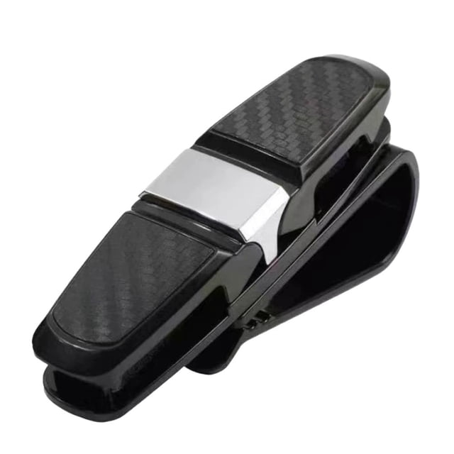 BQLQBQLQ Car Sun Visor Organizer - Sunglasses, Card & Ticket Clip Holder, Portable & Rotatable 180°, ABS Material, 97*46mm