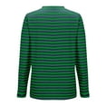 thumbnail image 6 of hoksml Women Sweatshirt Striped Color Block Long Sleeve Crew Neck Sweatshirt Tops Casual Loose Pullover Shirt Top on Clearance, 6 of 6