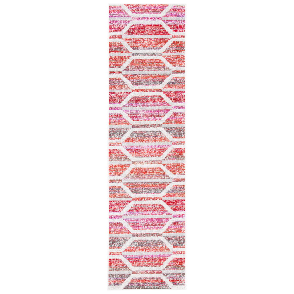 thumbnail image 6 of SAFAVIEH Montage Doretta Geometric Indoor/Outdoor Area Rug, Red/Ivory, 6' x 9', 6 of 10