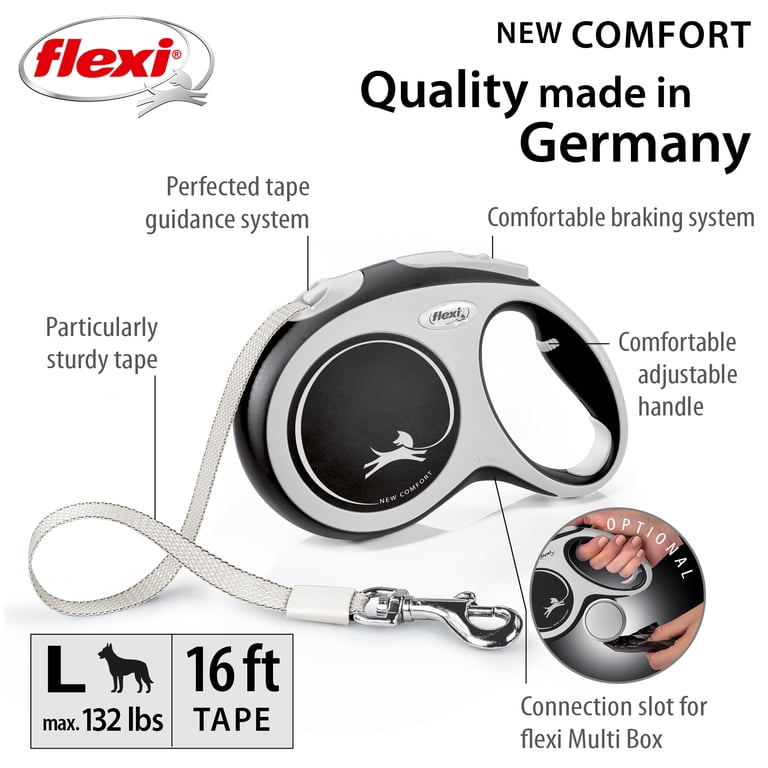 Flexi New Comfort Large Tape Retractable Dog Leash, 16 ft photo 2