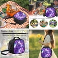 thumbnail image 6 of Yuyamidu Galaxy Wolf Backpack for Boys Kids Backpack with Lunch Box Water Bottle Carrier Pencil Case 4 in 1 Set 17" Bookbag with Compartments Lightweight School Bag with Front Pocket, Purple, 6 of 8