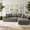 Gray Blue, variant on Xiweot 96" Cloud Sectional Couch for Living Room, Memory Foam Sectional Sofa with Deep Seat, Teddy Fabric L Shaped Modular Sectional Couch with Right Facing Chaise (Grey)