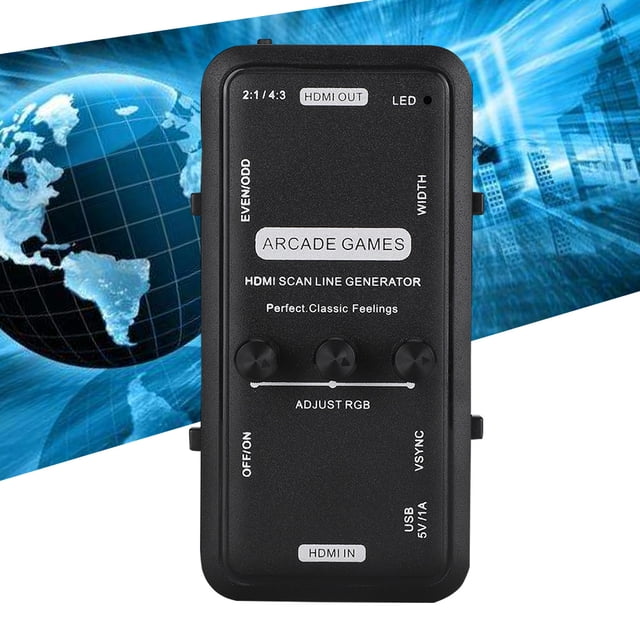 Scan Line Generator, HD Multimedia Interface Scan Line Generator Board 4:3 Thickness Ratio LED for LCD TV for ARCADE GAMES