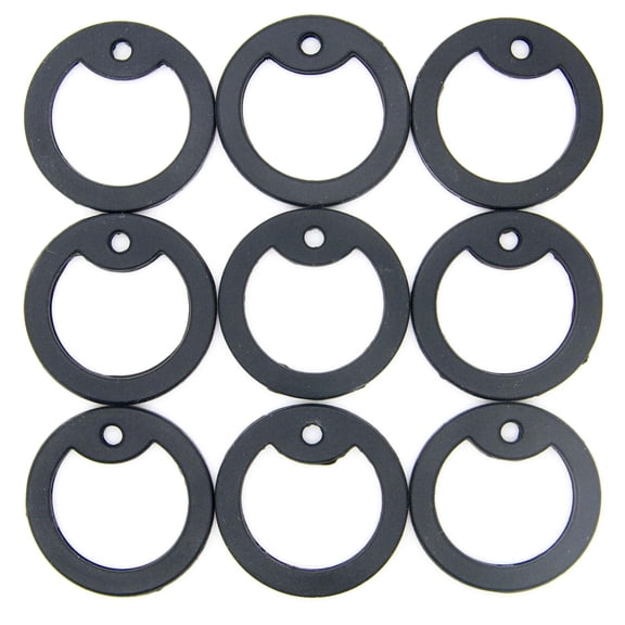 100pcs Military Army Dog Tag Silencer Silicone/Rubber Silencer Black Color