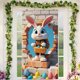thumbnail image 5 of Easter Door Cover Length 180Cm Width 90Cm Easter Festival Porch Caricature Bunny Decoration Hanging Flag Easter Party Banners Decoration, 5 of 6