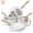 White, variant on Moss & Stone 6 Piece Black Nonstick Cookware Set, Pots And Pans Set Non stick With Glass Lid, Induction Cookware, Stay Cool Handle, PTFE/PFOA, Kitchen Cookware 6-Piece with Frying Pans Set & Saucepan