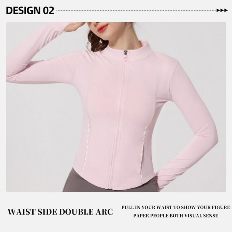 Pink workout jacket hotsell