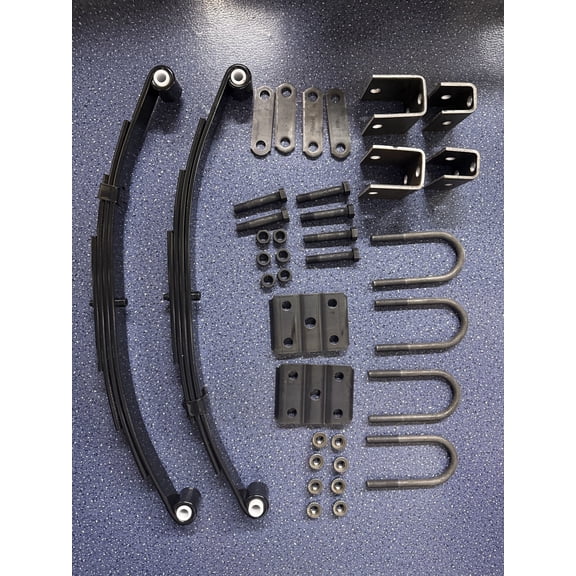 For 3500lb Single Trailer Axle Suspension Kit Leaf Spring U-bolt & Hanger /