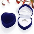 thumbnail image 7 of Cheers.US Heart Shaped Ring Box Holder Jewelry Chest Organizer Earrings Coin Jewelry Presentation Box Case for Proposal Engagement Wedding Ceremony Birthday Gift, 7 of 7