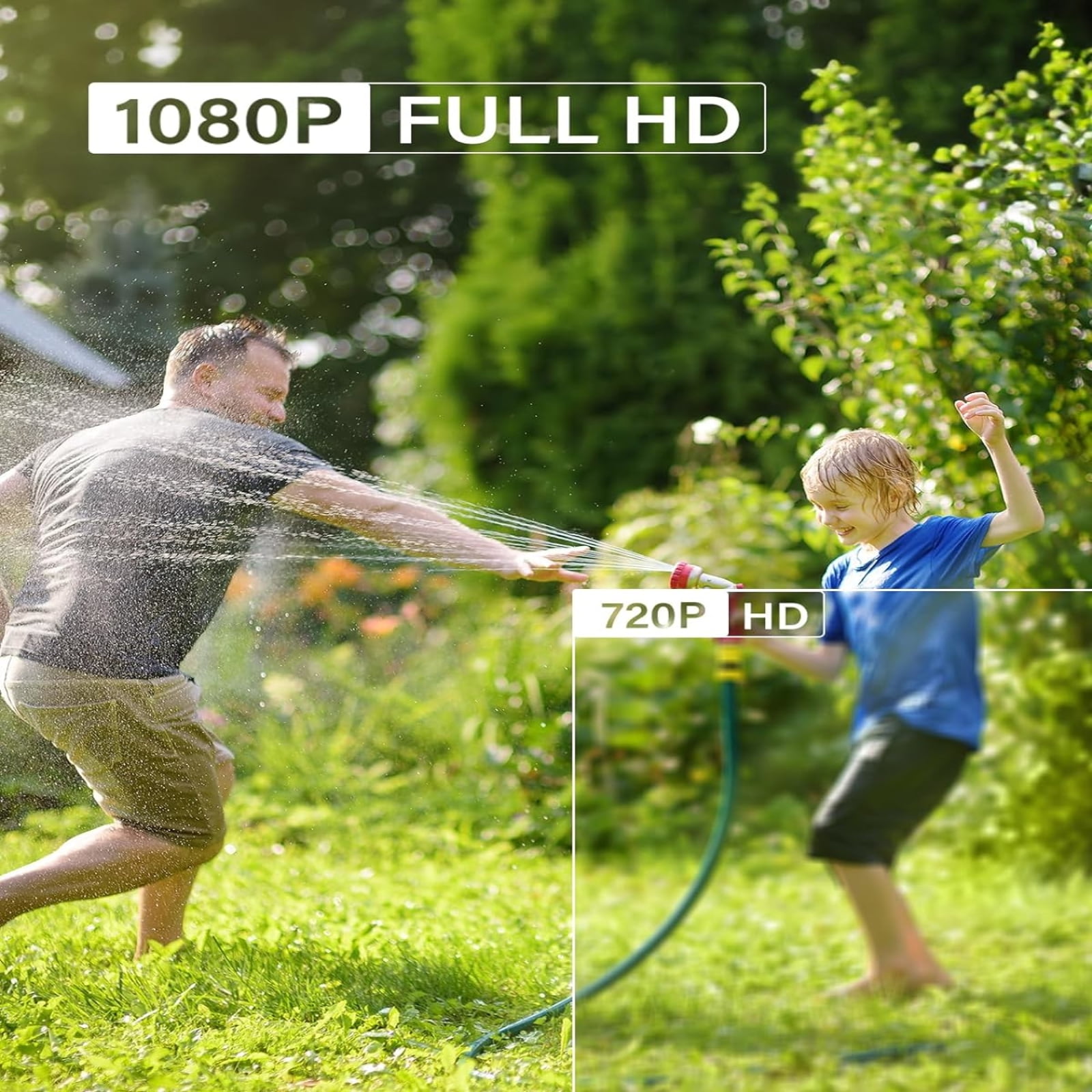 ANNKE 4Pcs 1080P Security Camera Kits with Smart Dual Light, Built-in Mic, 4-in-1 (TVI/AHD/CVI/CVBS) CCTV Surveillance Cam with 3.6mm Lens&78° Angle of View, IP67 Weatherproof with Power Cables