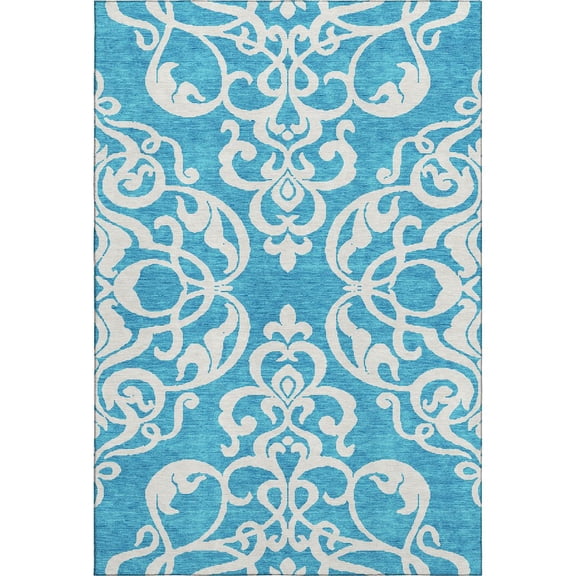 Dalyn Rugs Premium Machine Washable Mayfield AMF973 Turquoise 3' x 5' Rug