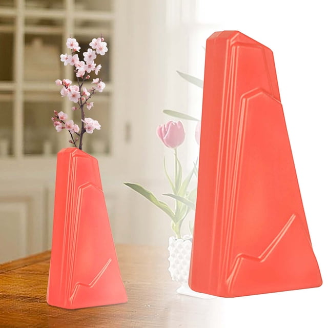 BKER Vase Hydroponique en Céramique Style avec Arrangement Floral Transparent Style Décoration de Bureau Ensemble de Fleurs en Plastique Léger