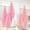 Pink White, variant on 6/9Pcs Mini Christmas Trees Christmas Decor Artificial Christmas Decorations with 4 Sizes, Christmas Tree Bottle Brush Trees Christmas Table Decorations (Dark Green Golden Beige)