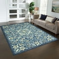 thumbnail image 3 of (2 pack) Mainstays Bright Persian Medallion Blue Multicolor Indoor Area Rug, 7' x 10', 3 of 8