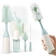 thumbnail image 1 of Kit de cepillos para biberones Momcozy Push-Press Design, color verde, 1 of 7