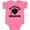 Hot Pink, variant on Inktastic My Mommy Graduated College Graduate Boys or Girls Baby Bodysuit