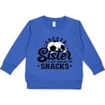 thumbnail image 2 of Inktastic Soccer Sister I'm Just Here for the Snacks Toddler Sweatshirt, 2 of 4