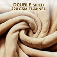 thumbnail image 6 of Keenstone Double-sided Flannel Electric Heated Blanket Throw, 50"x60" Machine Washable Fast Heating Blanket for Office Bedroom Livingroom - Beige, 6 of 11