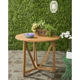 thumbnail image 3 of Safavieh Cloverdale Outdoor Patio Round Table - Natural, 3 of 6