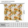 thumbnail image 4 of Sunflower Blackout Curtains Spring Flower Vintage Rustic Farmhouse Bedroom Living Room Kitchen Rod Pocket Decoration Window Drapes 2 Panels W21xL63in, 4 of 6