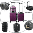 thumbnail image 3 of Set 3 Maletas De Viaje Carry On 10 Kgs Equipaje De Mano Ruedas Desmontables Cabina Avion, 3 of 5