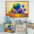 thumbnail image 3 of Designart 'Ornamental Colourful Trees VIII' Modern Framed Art Print, 3 of 4