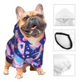 thumbnail image 3 of Fotbe colorful Skull mushroom rainbow Sudadera con Estampado para Perros Pequeños – Suéter con Capucha para Mascotas, Tela Suave de Forro Polar con Bolsillo-XX-Large, 3 of 7
