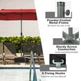 thumbnail image 6 of Costway Patio Market Offset Umbrella Stand Holder Base Sand Filled Sandbags 220lbs Black, 6 of 11