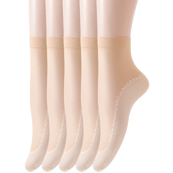 Nylon Silk Socks for Women PeachPuff 236x75x0.5~2.5mm