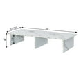 thumbnail image 4 of Convenience Concepts Designs2Go Large TV/Monitor Riser in White Faux Marble Wood, 4 of 5