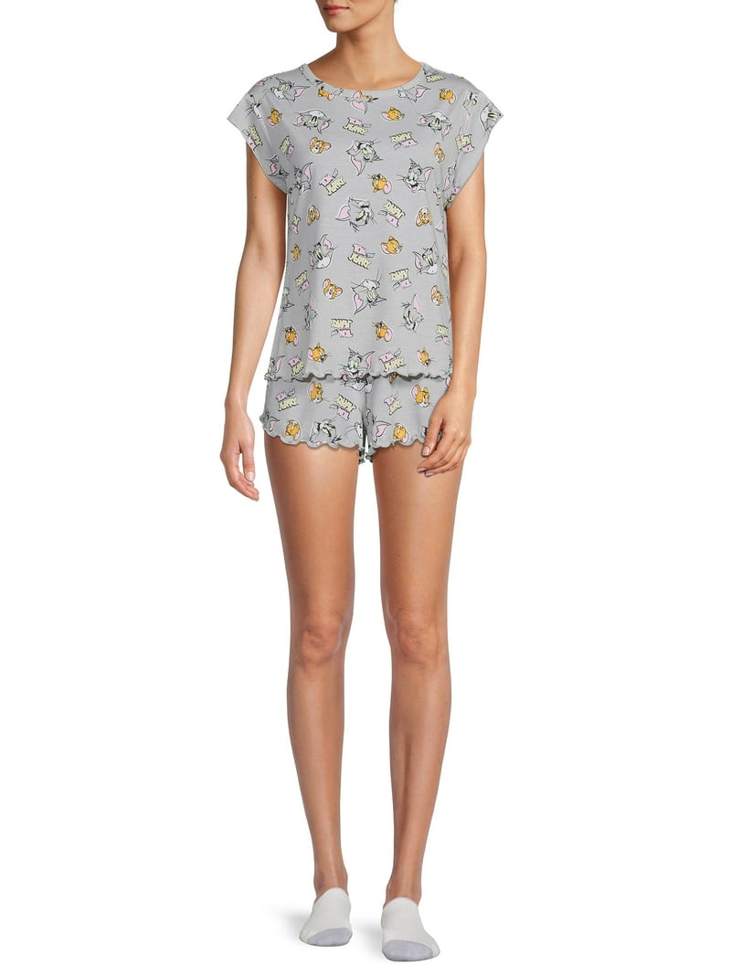 Warner Women's and Women's Plus Tom and Jerry Top and Shorts