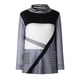 thumbnail image 4 of Pntutb Mujer Moda Casual Posicionamiento Impresión Pila Cuello Parche Bolsillo Manga Larga Tops Blusa Pntutb Pntutb-6291, 4 of 8
