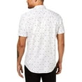 thumbnail image 2 of I.N.C Mens Printed Button Up Shirt, White, Small, 2 of 2