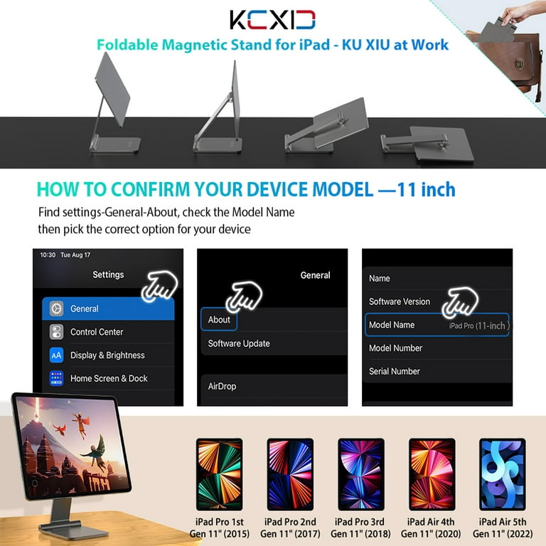 KUXIU X33 iPad magnetic folding stand