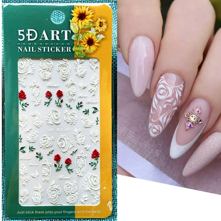 cute nail resin 3d acrylic embossed