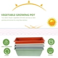 thumbnail image 3 of FENGGUIQU 4Sets Rectangular Resin Window Box Planter with Saucers for Indoor Outdoor Vegetable Flower Gardening, 3 of 6
