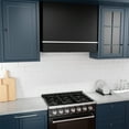 thumbnail image 4 of Akicon Range Hood 36 Inch, 600 CFM Stainless Steel Vent Hood with Powerful Range Hood Insert, Modern Square Kitchen Hood with 3 Speed Control, LED Lights, Baffle Filters, Wall Mounted (AK-HS36HA-JBN), 4 of 7
