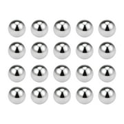 Uxcell Silver Bearing Balls Metric Solid Chromium Steel G10 Precision Grade for Casters 20 Pcs 0.31 inch