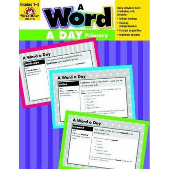Pre-Owned Evan-Moor A Word a Day, Grades 1-3 (Paperback) 1557998698 9781557998699