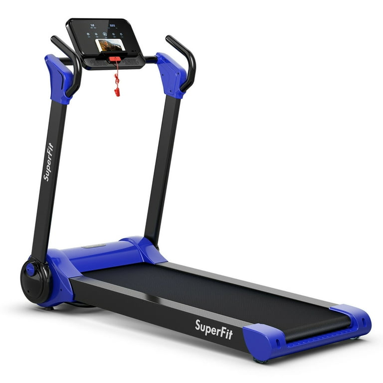 Superfit 2.25HP Folding Electric Motorized Treadmill With Speaker Blue