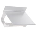 thumbnail image 2 of Soporte para papel higiénico de acero inoxidable con almacenamiento para teléfono móvil Plata, 2 of 8