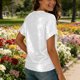 thumbnail image 3 of Manga Corta Fuera Del Hombro Tops para las Mujeres Brillante Color Sólido, un Hombro Empalmado Blusa para la Fiesta Diaria, 3 of 8