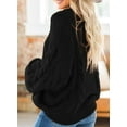 thumbnail image 4 of Asyoly Women Cable Knit Sweater Long Batwing Sleeve Crewneck Chunky Oversized Pullover Casual Loose Jumper Winter Warm Tops, 4 of 4