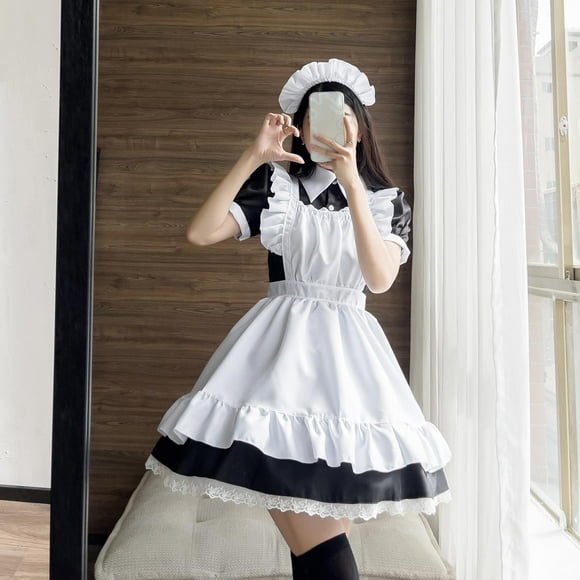 Disfraz de sirvienta Colco Anime Japonés Uniforme Lolita XXL para Halloween